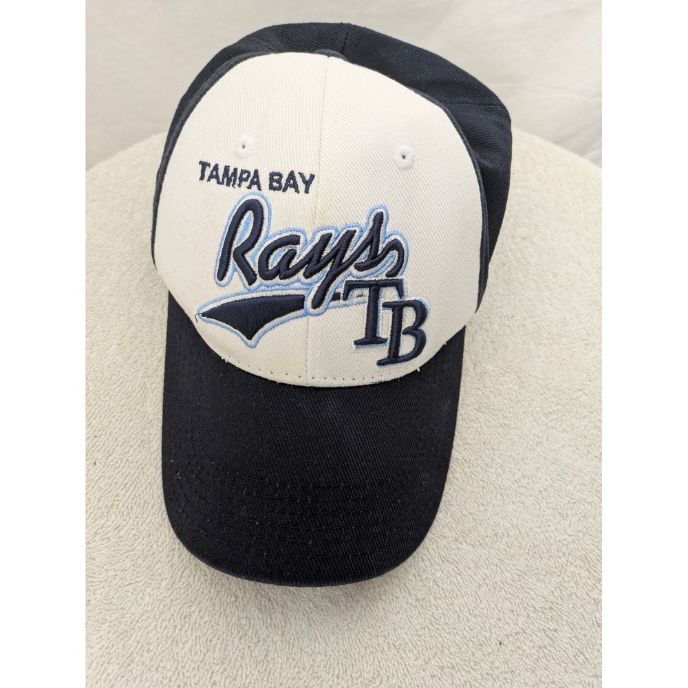 Tampa Bay Rays MLB Baseball Cap Hat Adjustable Navy White Embroidered Logo